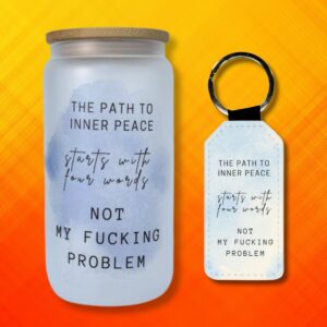 The Path Glass Tumbler and Keychain Gift Set