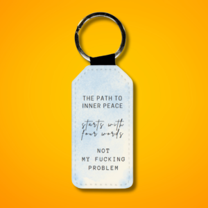The Path to Inner Peace Keychain
