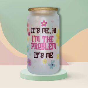 It's Me, Hi! 473ml Frosted Glass Tumbler