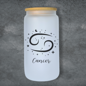Cancer - 21st Jun - 22nd Jul 473ml Frosted Glass Tumbler