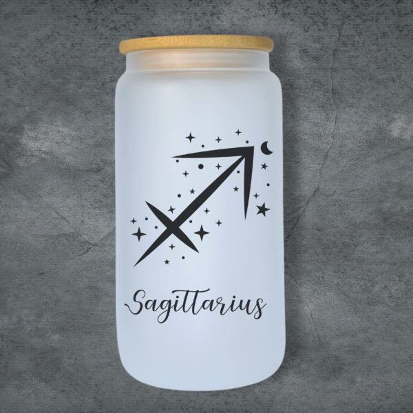 Sagittarius - 23rd Nov - 21st Dec 473ml Frosted Glass Tumbler