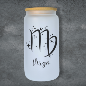 Virgo - 23rd Aug - 22nd Sep 473ml Frosted Glass Tumbler